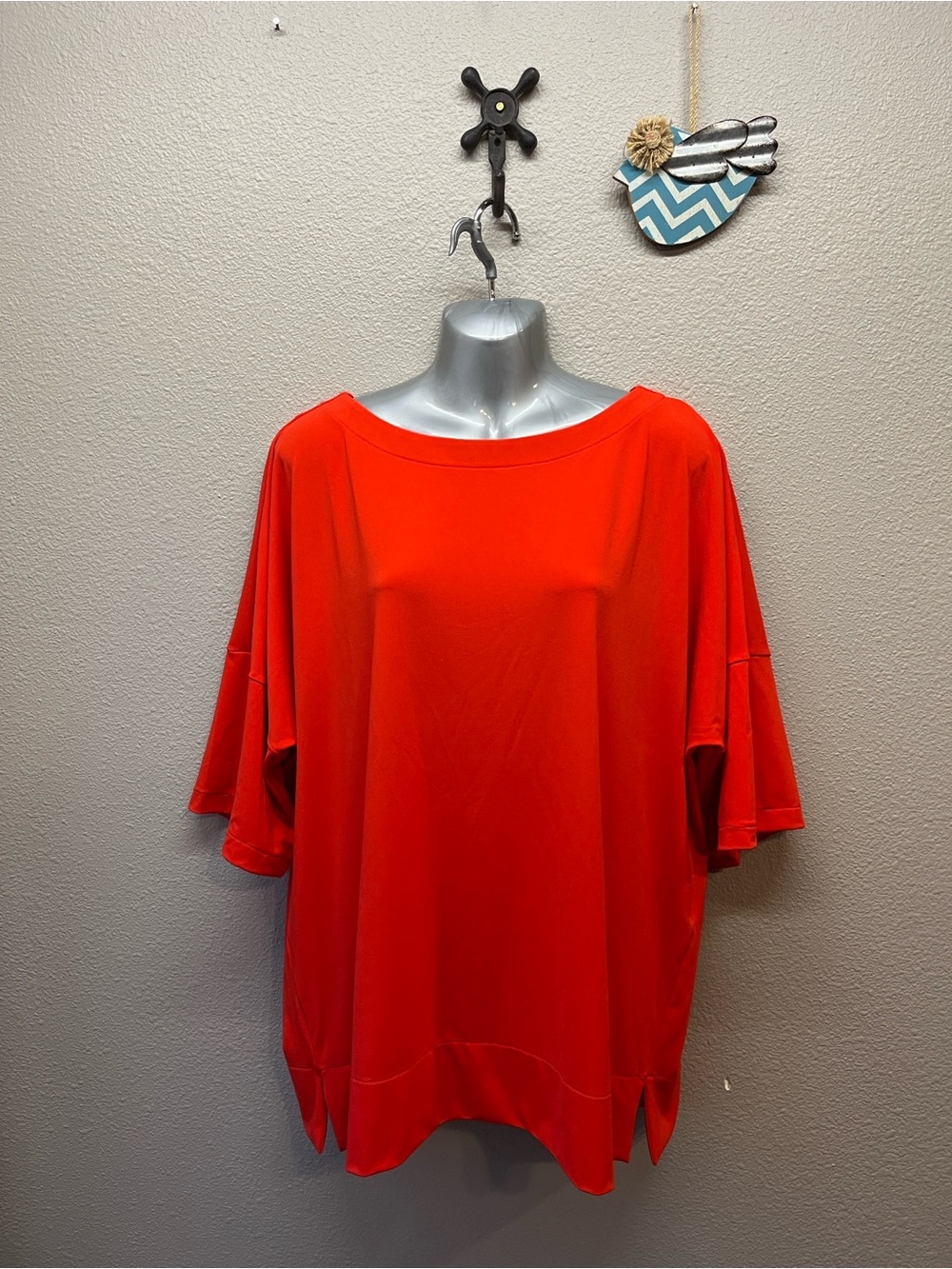 Chicos bright red pullover top. Chicos size 2